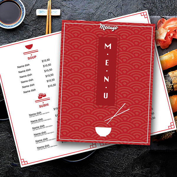 menugo restaurant menu templates