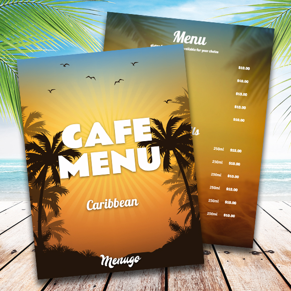 Menugo - Caribbean Menu Template